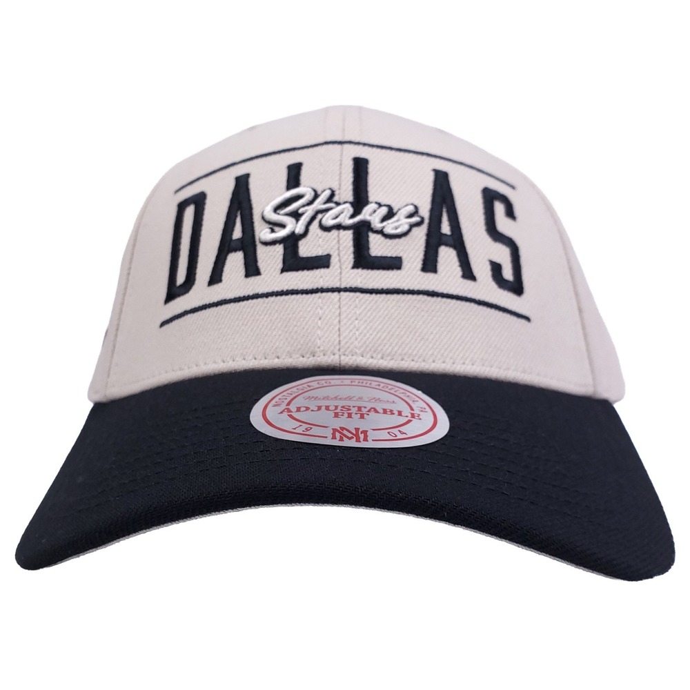 Dallas Stars Mitchell & Ness NHL‎ Pro Fit Snapback Hat Cap Script 3D Logo NWT